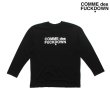 画像1: COMME des FUCKDOWN L/S LOGO TEE BLACK / コムデファックダウン ロゴ ロングスリーブ Tシャツ ブラック (1)