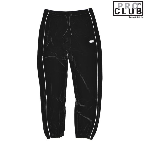 画像1: Pro Club Velour Track Pant BLACK / プロクラブ ベロア トラック パンツ ブラック (1)