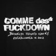 画像2: COMME des FUCKDOWN S/S PRINT TEE BLACK / コムデファックダウン 半袖 プリント Tシャツ ブラック (2)