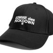 画像3: COMME des FUCKDOWN LOGO BASEBALL CAP BLACK  / コムデファックダウン ロゴ ベースボール キャップ ブラック (3)