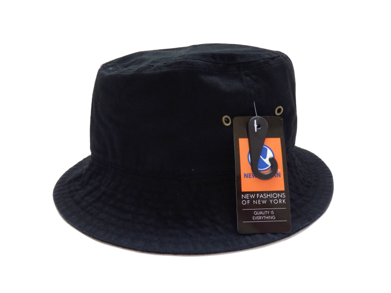 NEWHATTAN COTTON WASHED BUCKET HAT