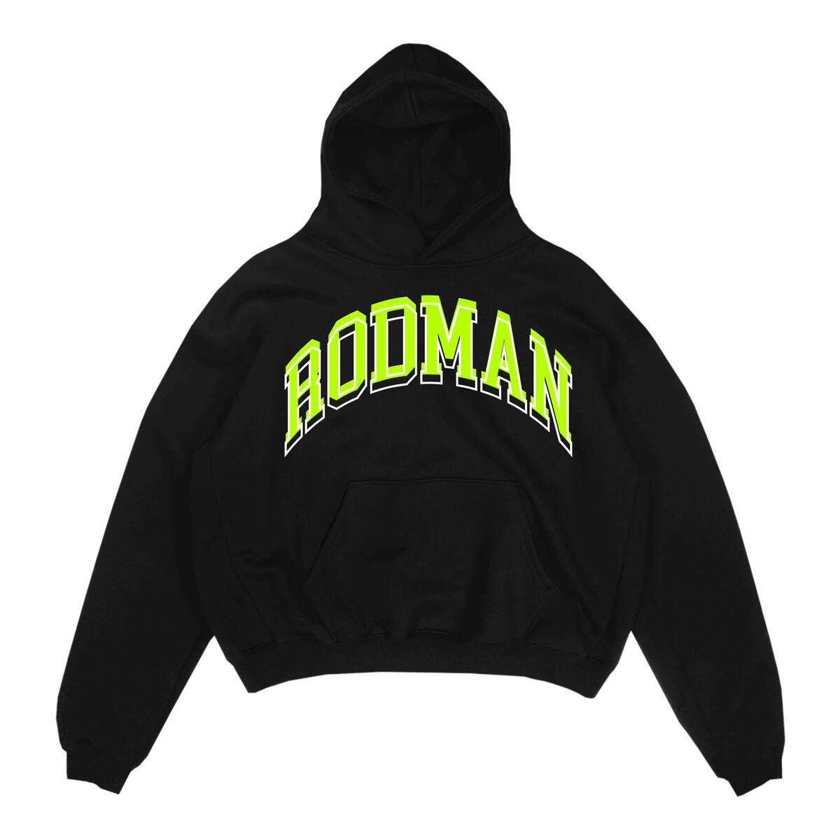 Rodman Brand Shades Hoody Black ロッドマン ブランド プリント プルオーバーパーカー Warp