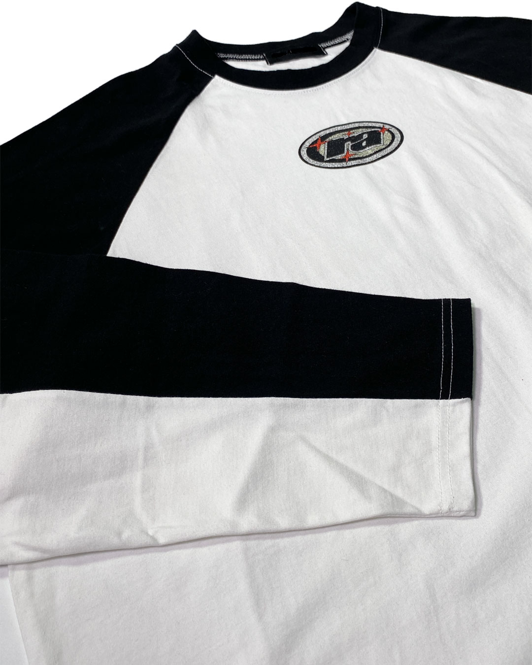 OVERSIZED RAGLAN TEE WHITE×BLACK / オーバーサイズ ラグラン Tシャツ 